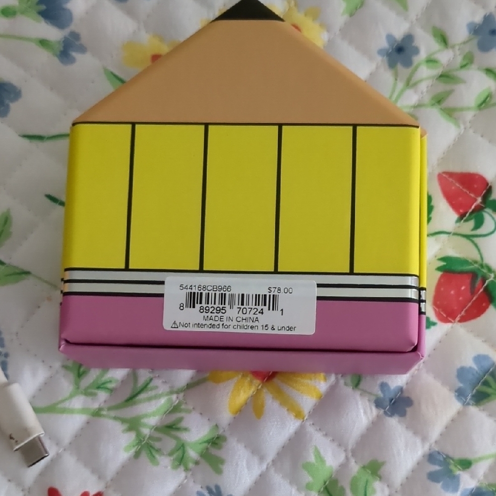 Betsey Johnson Colorful Crystal Hinged Pencil Bracelet New - Picture 3 of 3